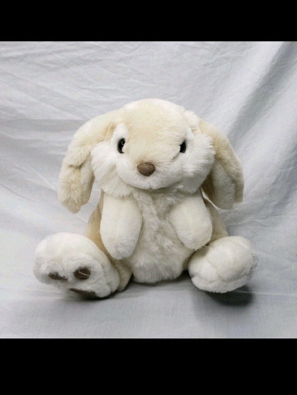 Vintage Chosun White Plush Bunny Rabbit Stuffed Animal 8 Inches